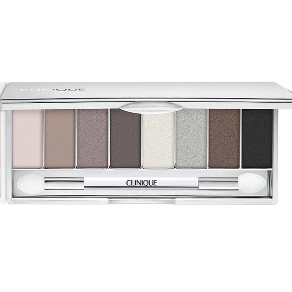 🆕CLINIQUE  #WEAR EVERYWHERE GREYS All About Shadow 8-Pan Palette $44 NEW IN BOX - Picture 1 of 7